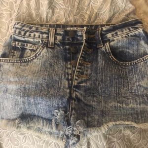 Wildfox high waisted acid shorts!!